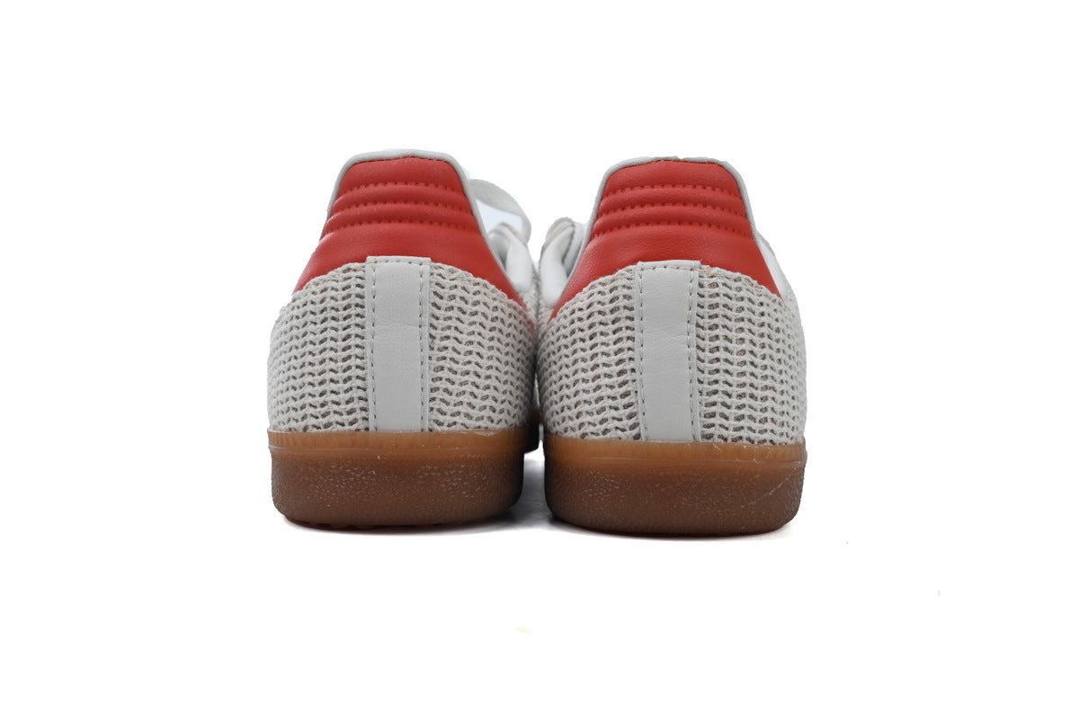 Adidas Samba Mesh Off White Red Gum Unisex Sneakers