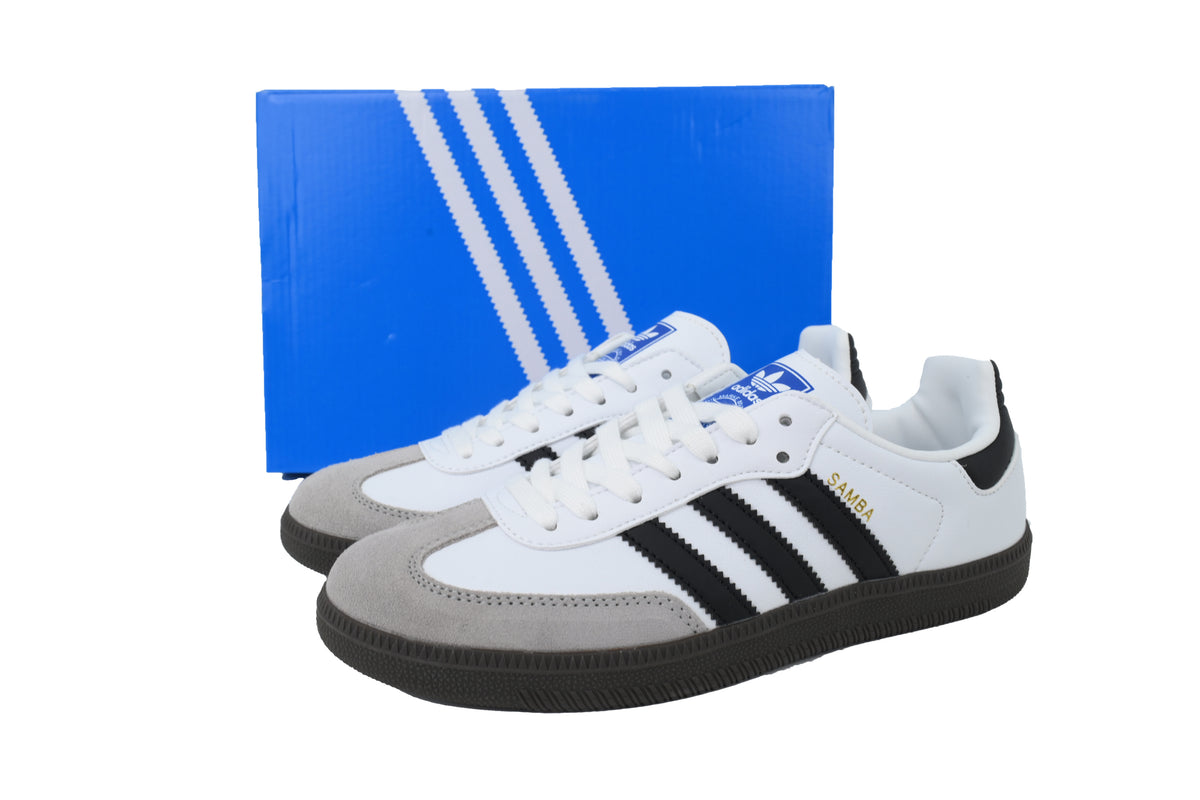 Adidas Samba OG Sneakers White Black Gum Sole Leather Suede Retro Shoes