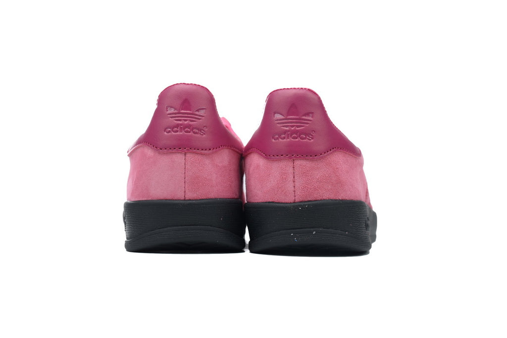 Adidas Gazelle Indoor Sneakers Hot Pink Dark Pink Black Sole Retro Suede Shoes