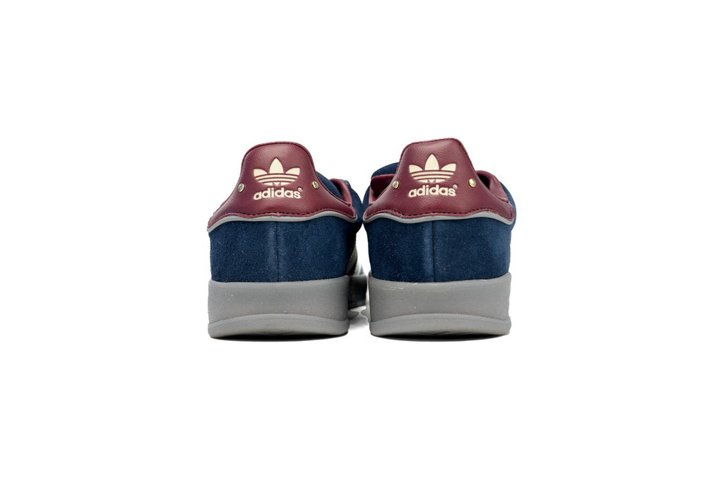 Adidas Gazelle Indoor Sneakers Navy Blue Burgundy Grey Sole Retro Suede Shoes