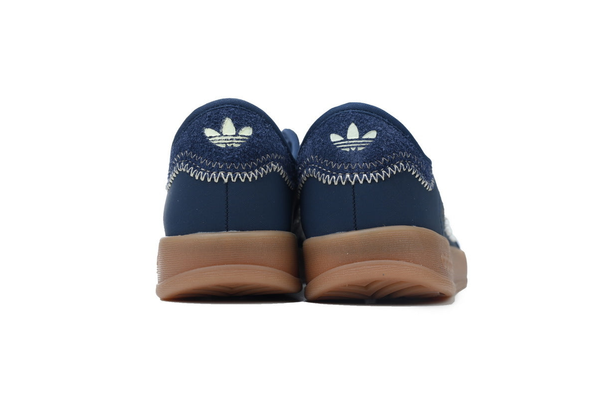 Adidas Gazelle Indoor Sneakers Navy White Gum Sole Retro Suede Shoes