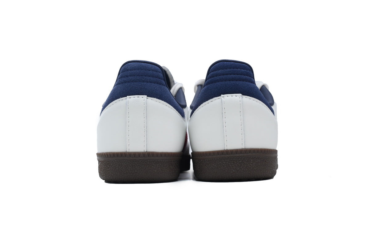 Adidas Samba White Red Navy Dark Gum Unisex Sneakers