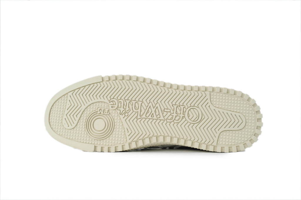 Off-White Low Light Blue White Leather Sneakers