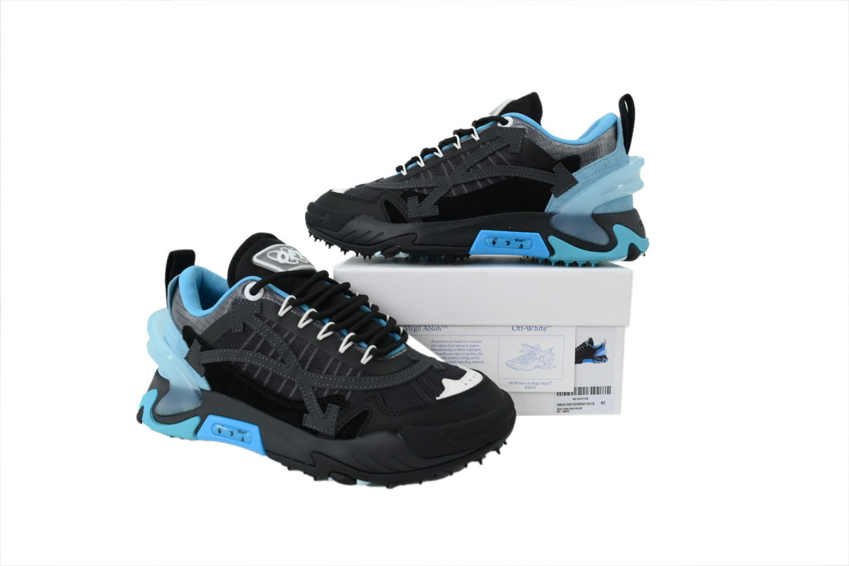 Off-White Odsy 1000 Black Blue Chunky Sneakers