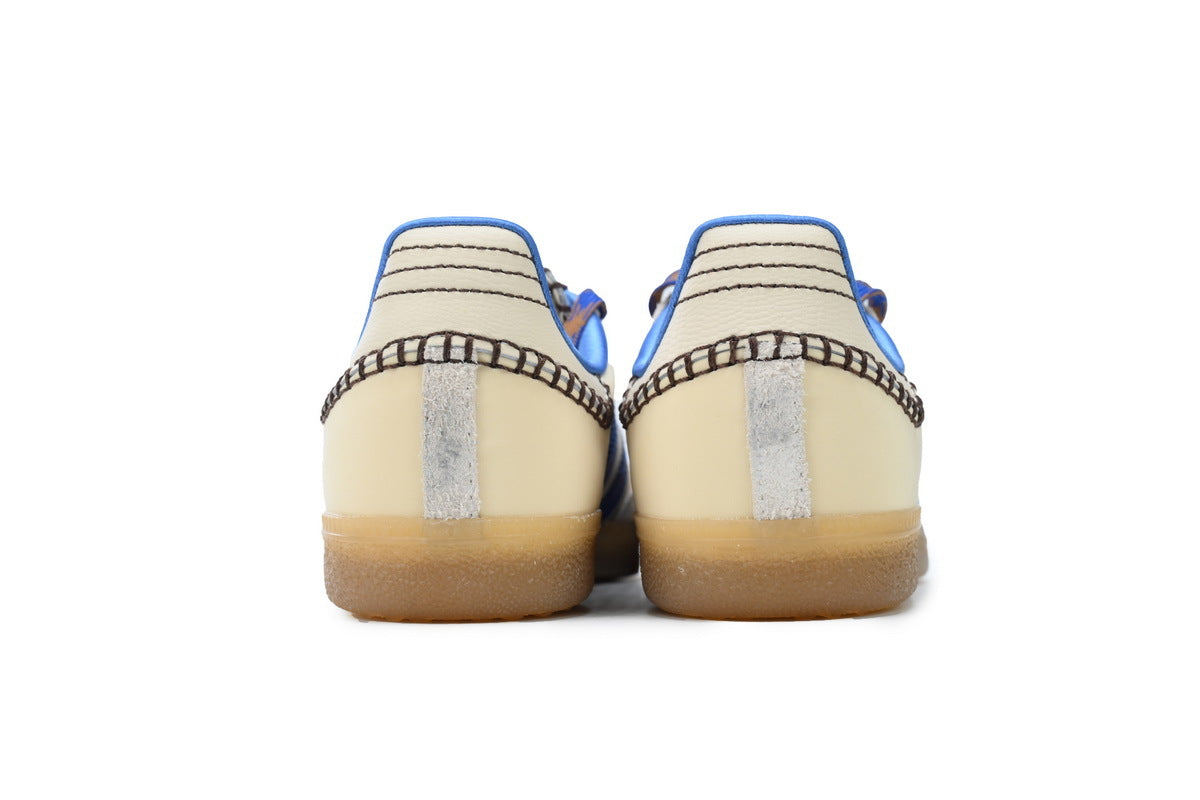 Adidas Samba Wales Bonner Cream Blue Gum Unisex Sneakers