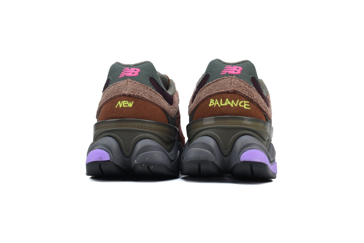 New Balance 9060 Brown Pink Sneakers