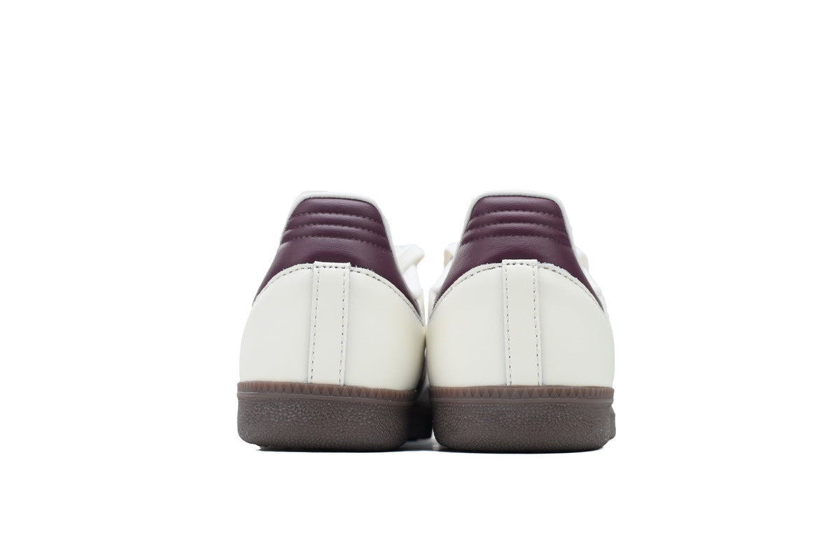 Adidas Samba Cream White Maroon Women Sneakers