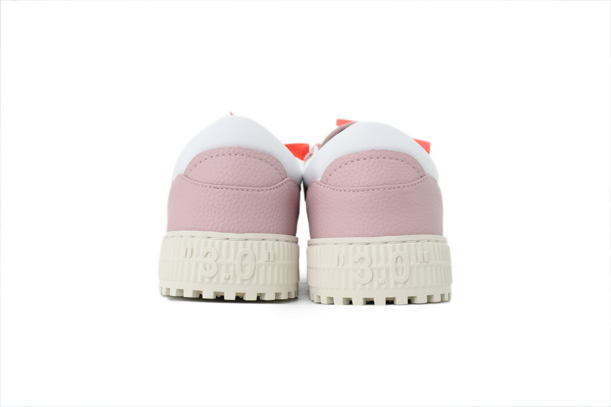Off-White Low Pink White Leather Sneakers