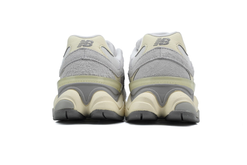 New Balance 9060 Grey Fluffy Suede Sneakers