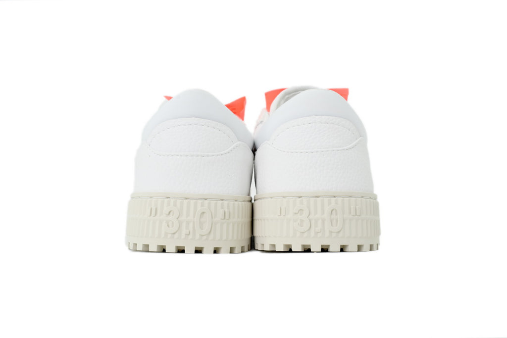 Off-White Low All White Leather Sneakers