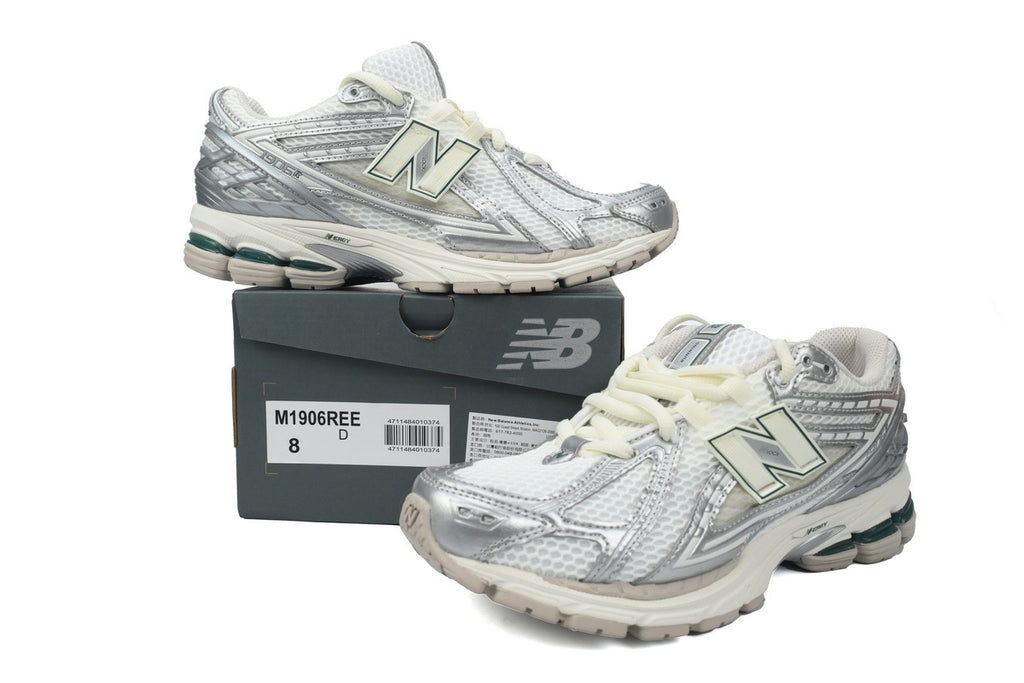 New Balance 1906R Grey Silver Mesh Athletic Sneakers