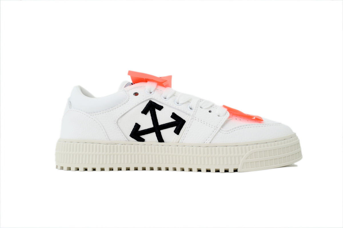 Off-White Low All White Leather Sneakers