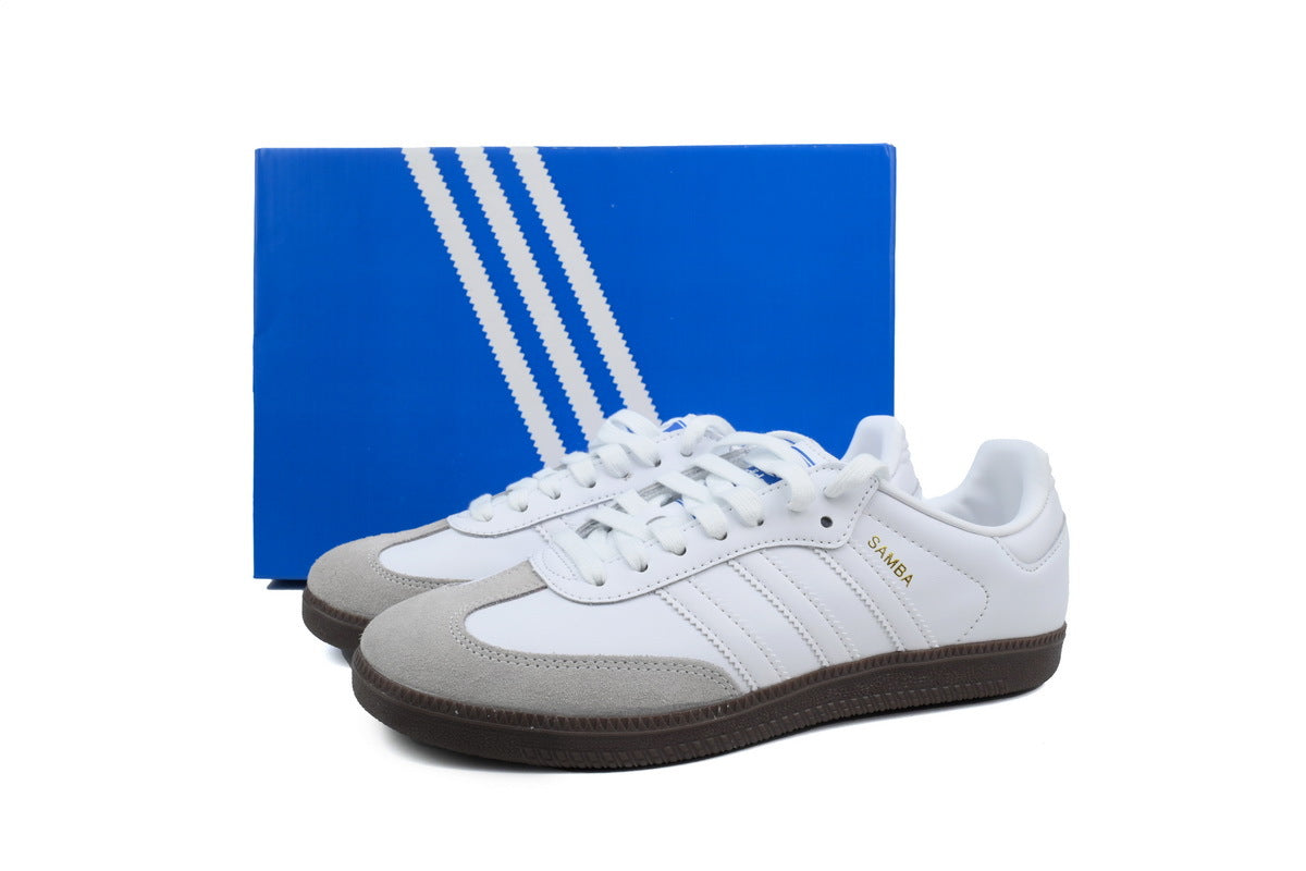 Adidas Samba White Grey Gum Unisex Sneakers