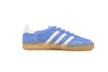 Adidas Gazelle Indoor Sneakers Blue White Gum Sole Retro Suede Shoes