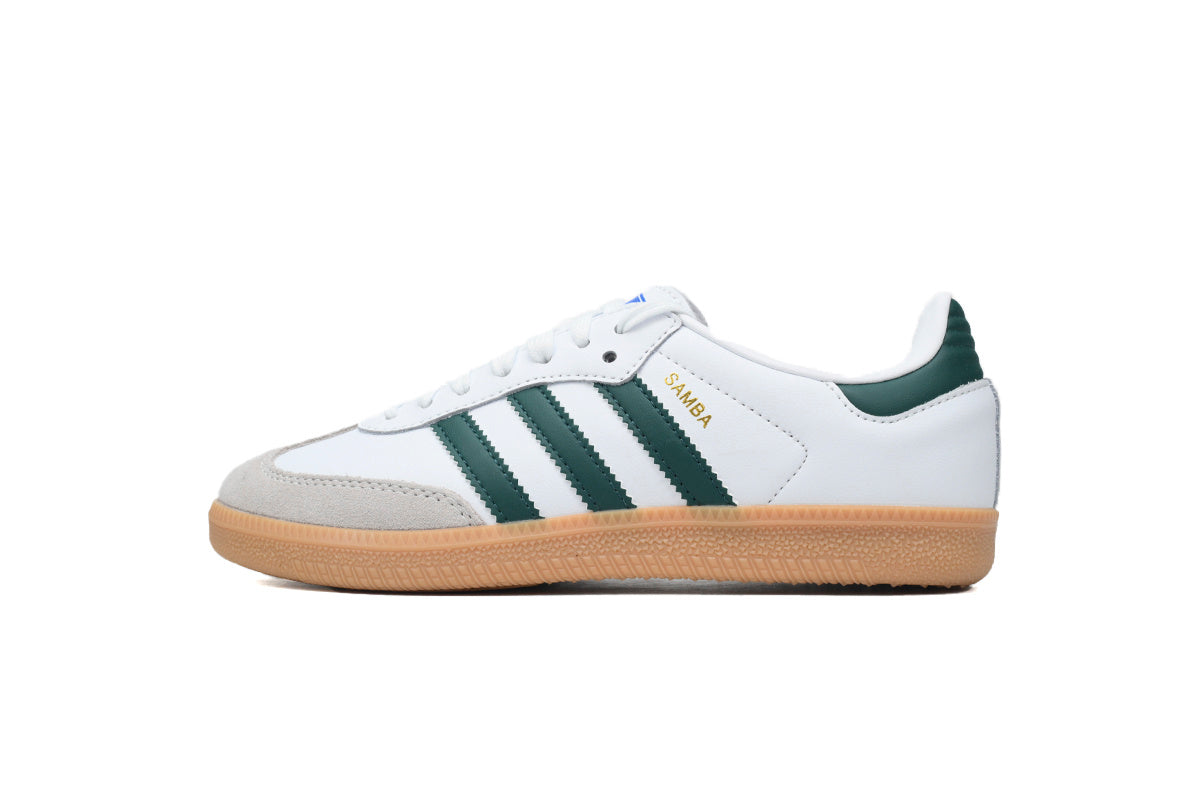 Adidas Samba White Dark Green Gum Men & Women Casual Sneakers