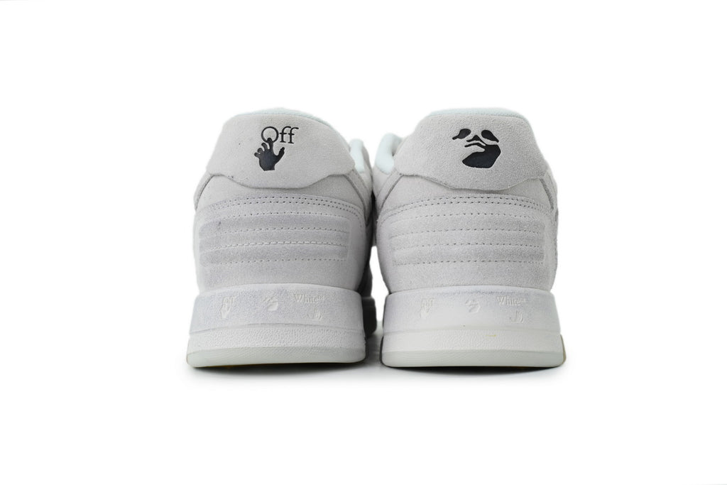 Off-White Out Of Office OOO Light Grey Washed Suede