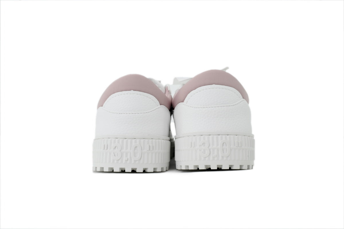 Off-White Low White Pink Leather Sneakers
