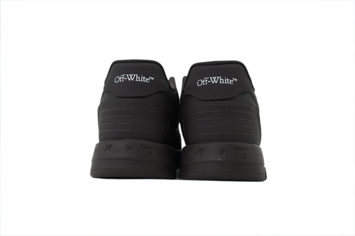 Off White Brown Outward Molded Sneakers