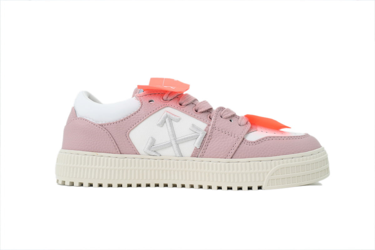 Off-White Low Pink White Leather Sneakers