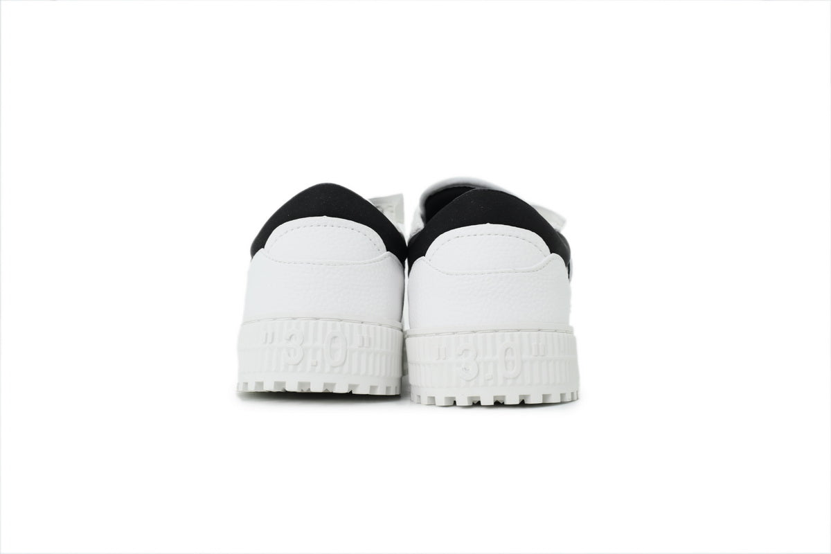 Off-White Low White Black Leather Sneakers