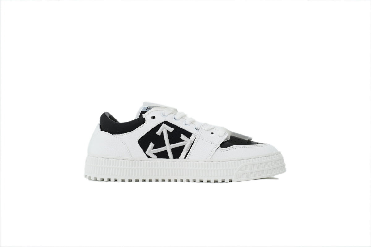 Off-White Low White Black Leather Sneakers