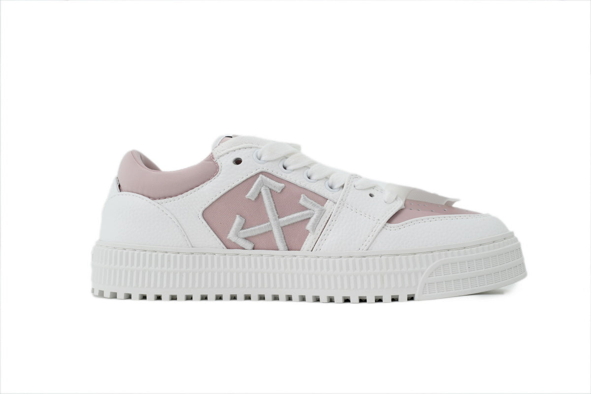 Off-White Low White Pink Leather Sneakers