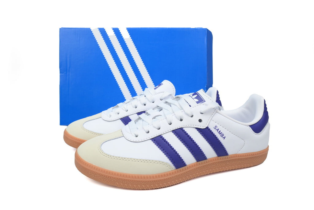 Adidas Samba White Purple Gum Women Sneakers