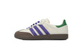Adidas Samba Sneakers Off White Purple Green Gum Sole Retro Leather Shoes