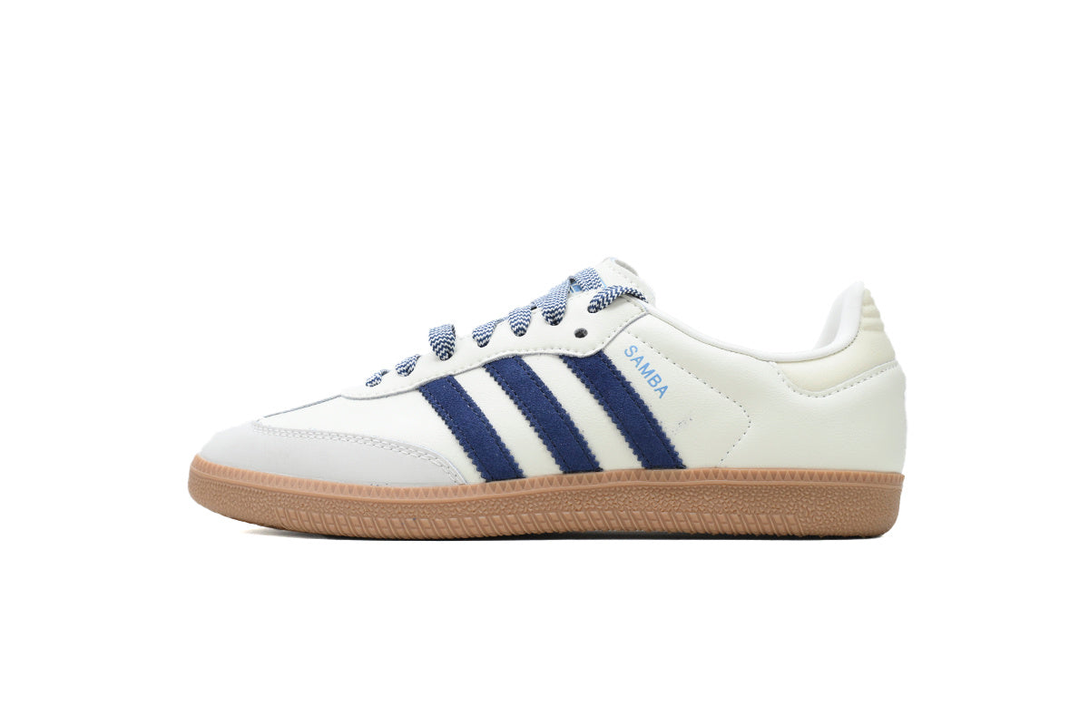 Adidas Samba Off White Navy Gum Women Casual Sneakers