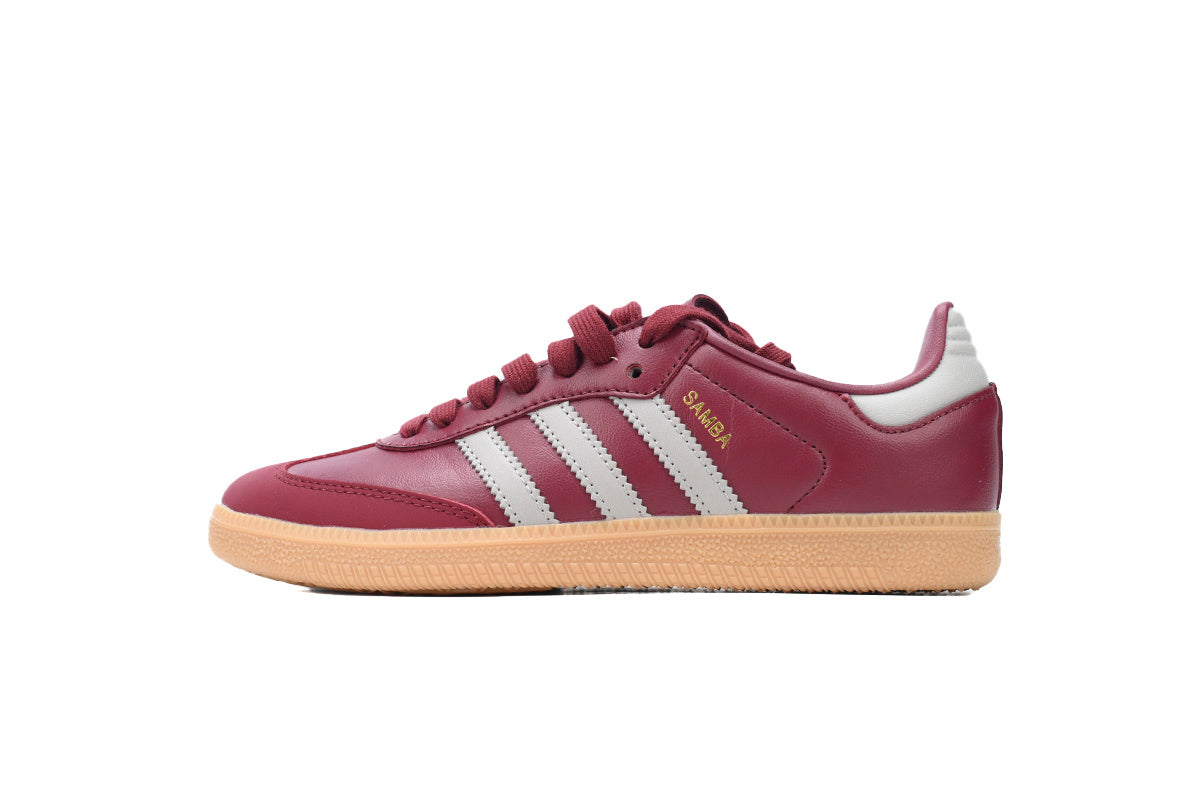 Adidas Samba Burgundy White Gum Women Sneakers