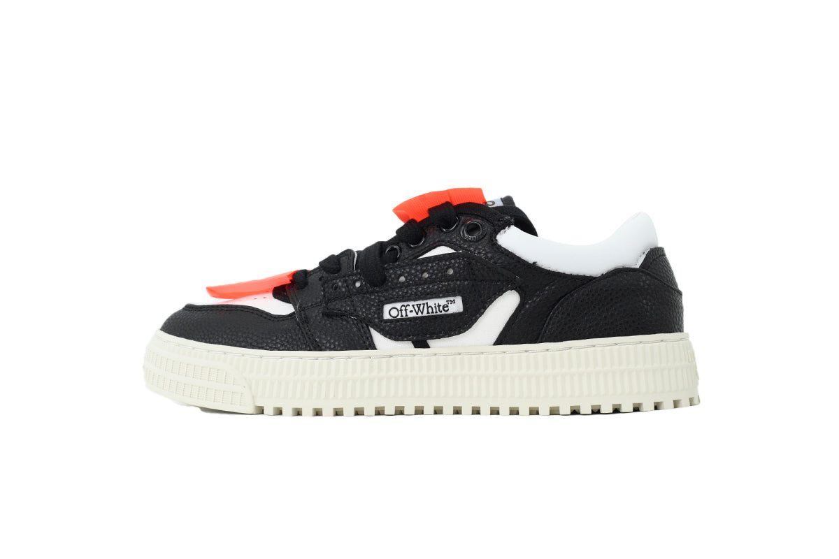 Off-White Low Black White Leather Sneakers