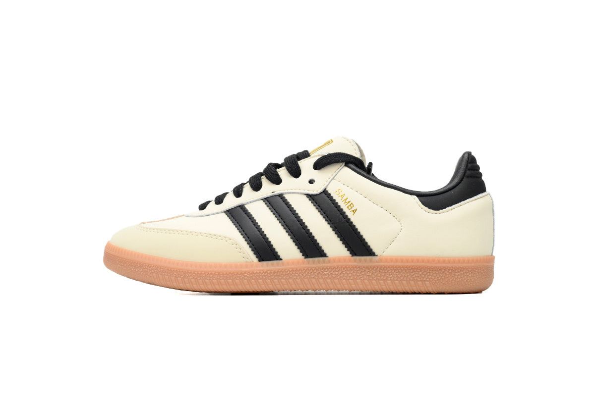 Adidas Samba OG Cream Black Gum Sole Retro Sneakers