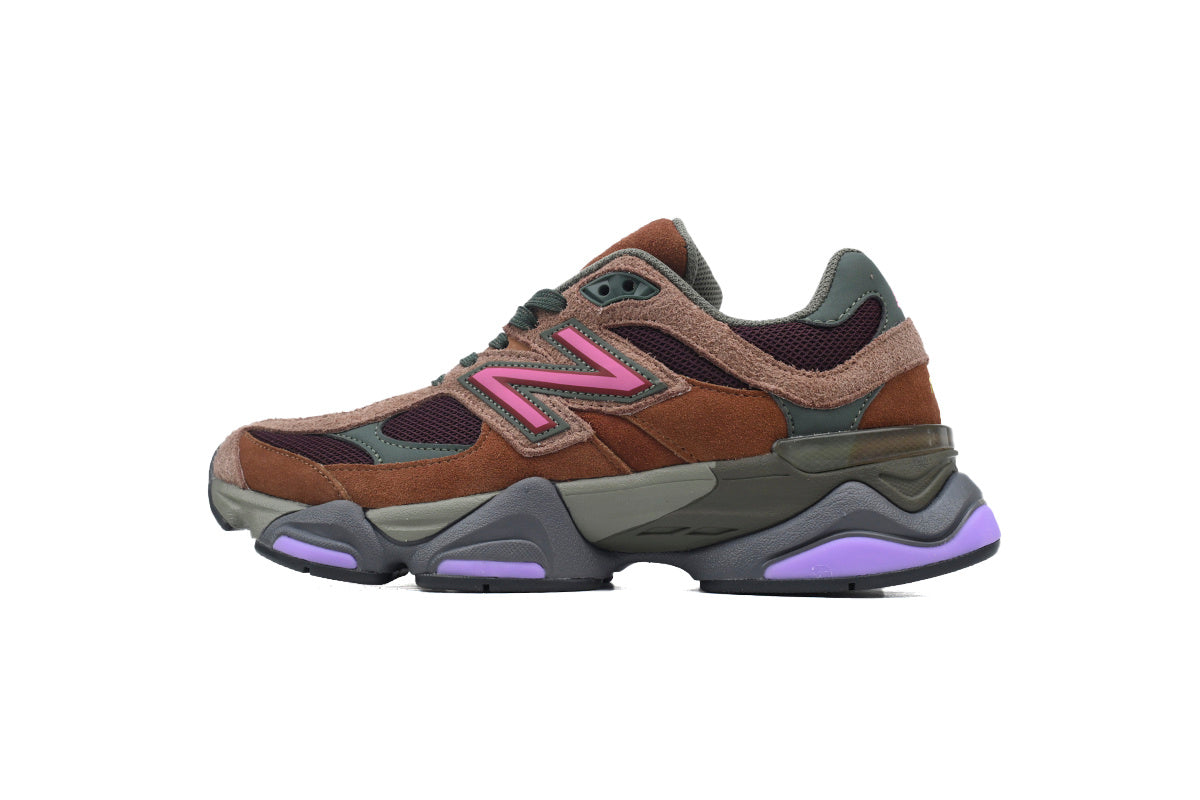 New Balance 9060 Brown Pink Sneakers