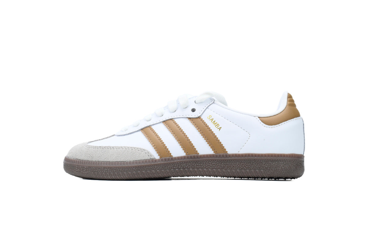 Adidas Samba White Bronze Brown Women Sneakers
