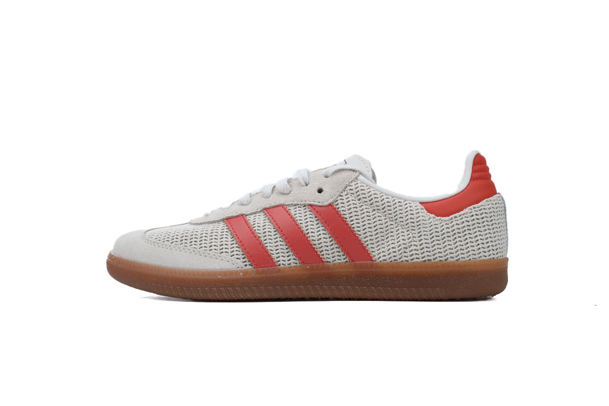 Adidas Samba Mesh Off White Red Gum Unisex Sneakers
