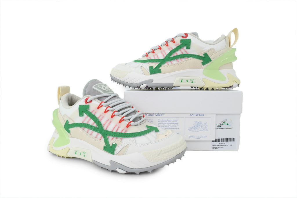 Off-White Odsy 2000 White Green Red Chunky Sneakers
