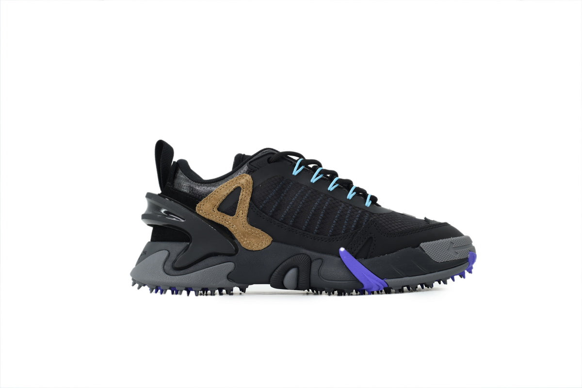 Off-White Odsy 1000 Black Tan Purple Chunky Sneakers