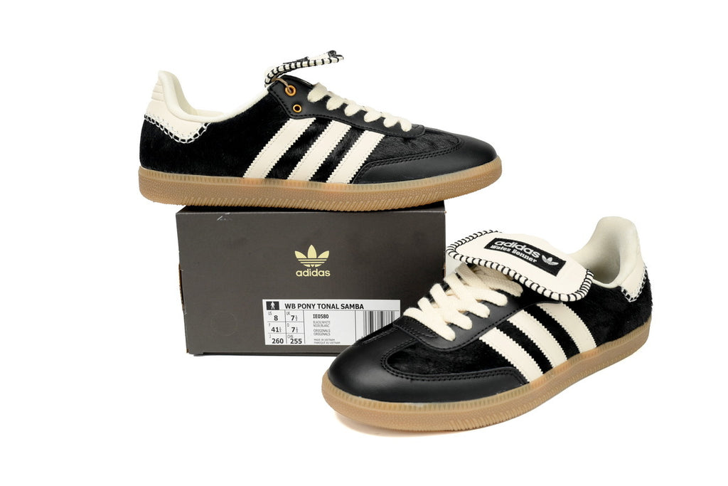Adidas Samba x Wales Bonner Black Cream Gum Sole Collab Sneakers