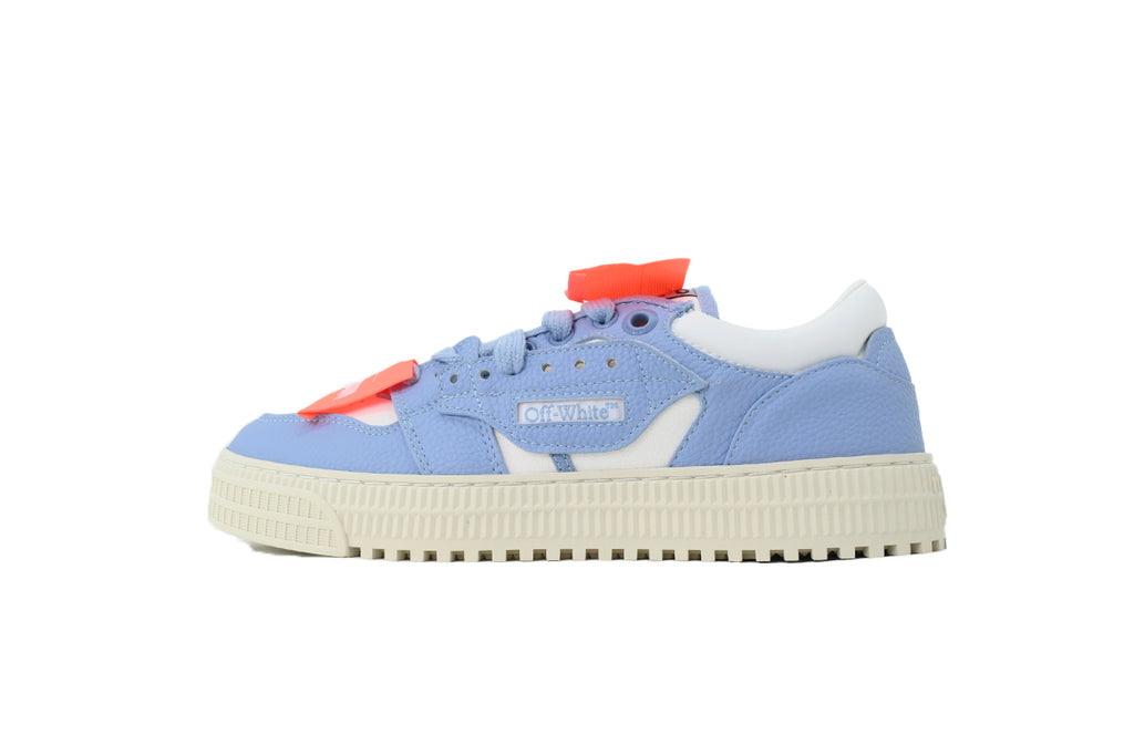 Off-White Low Light Blue White Leather Sneakers