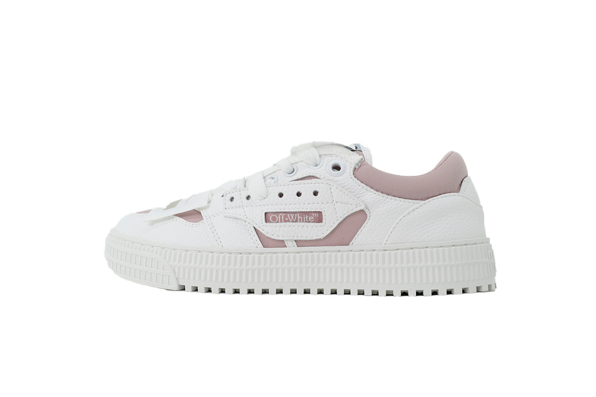 Off-White Low White Pink Leather Sneakers