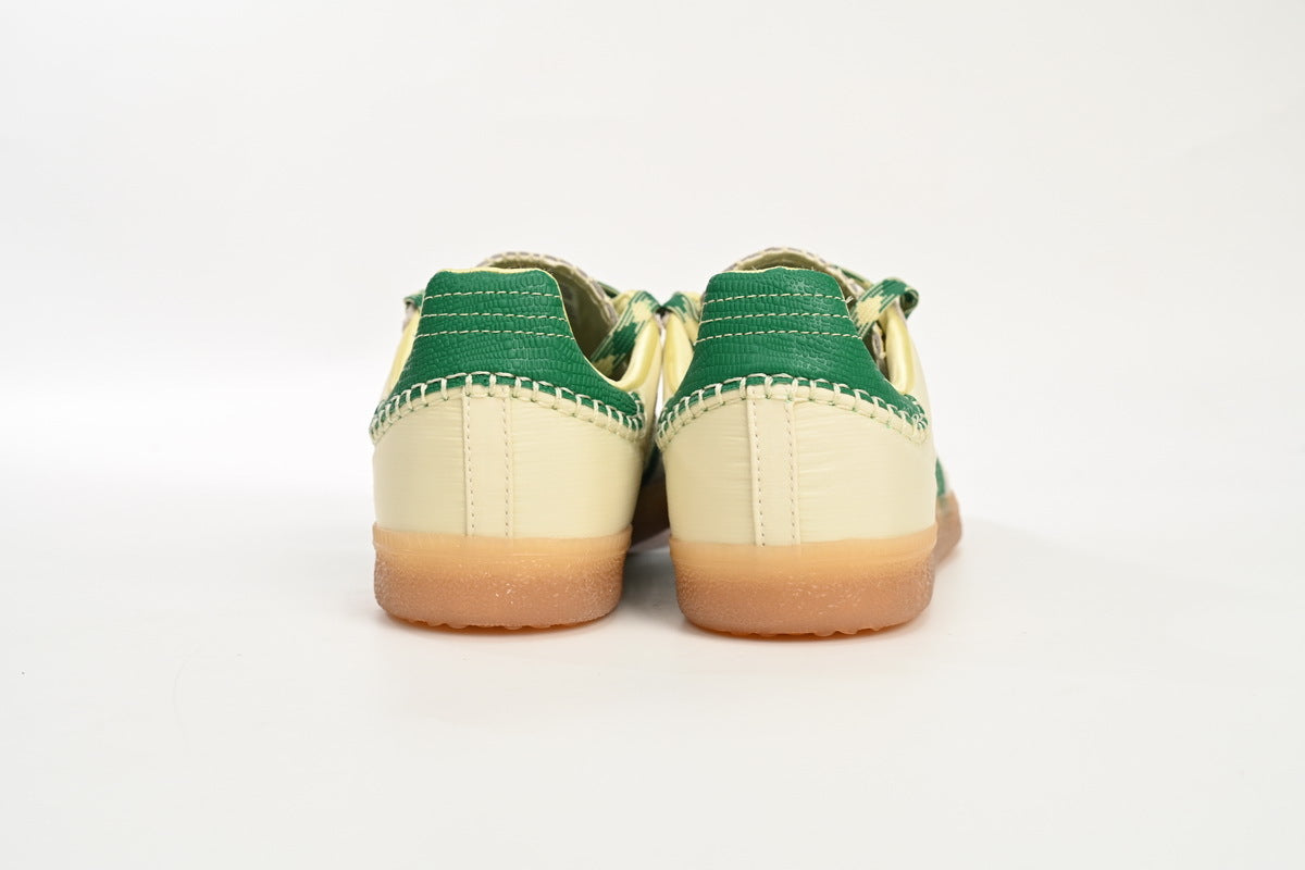 Adidas Samba Wales Bonner Cream Green Gum Men & Women Casual Sneakers