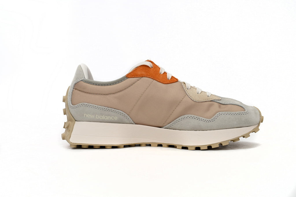 New Balance 327 Grey White Mustard Yellow Gum
