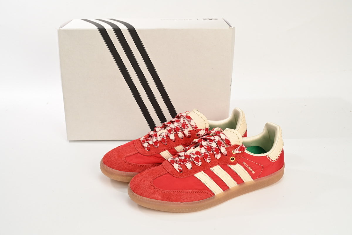 Adidas Samba Wales Bonner Red Cream Gum Men & Women Casual Sneakers
