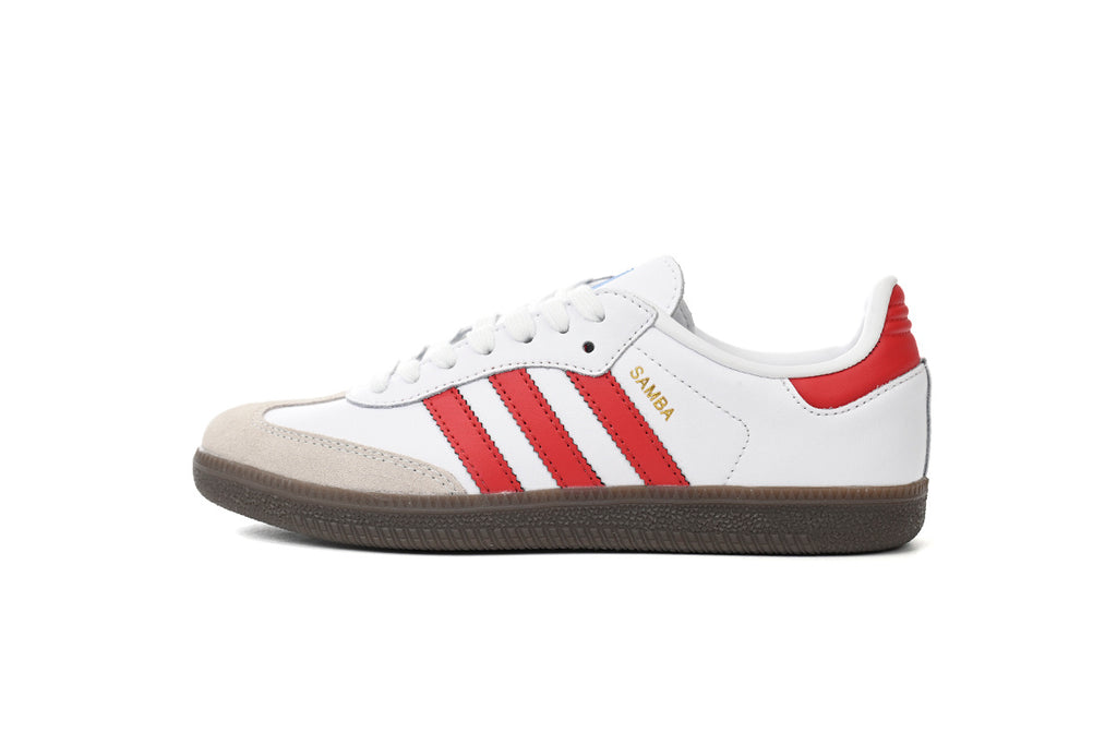 Adidas Samba White Red Gum Men & Women Casual Sneakers