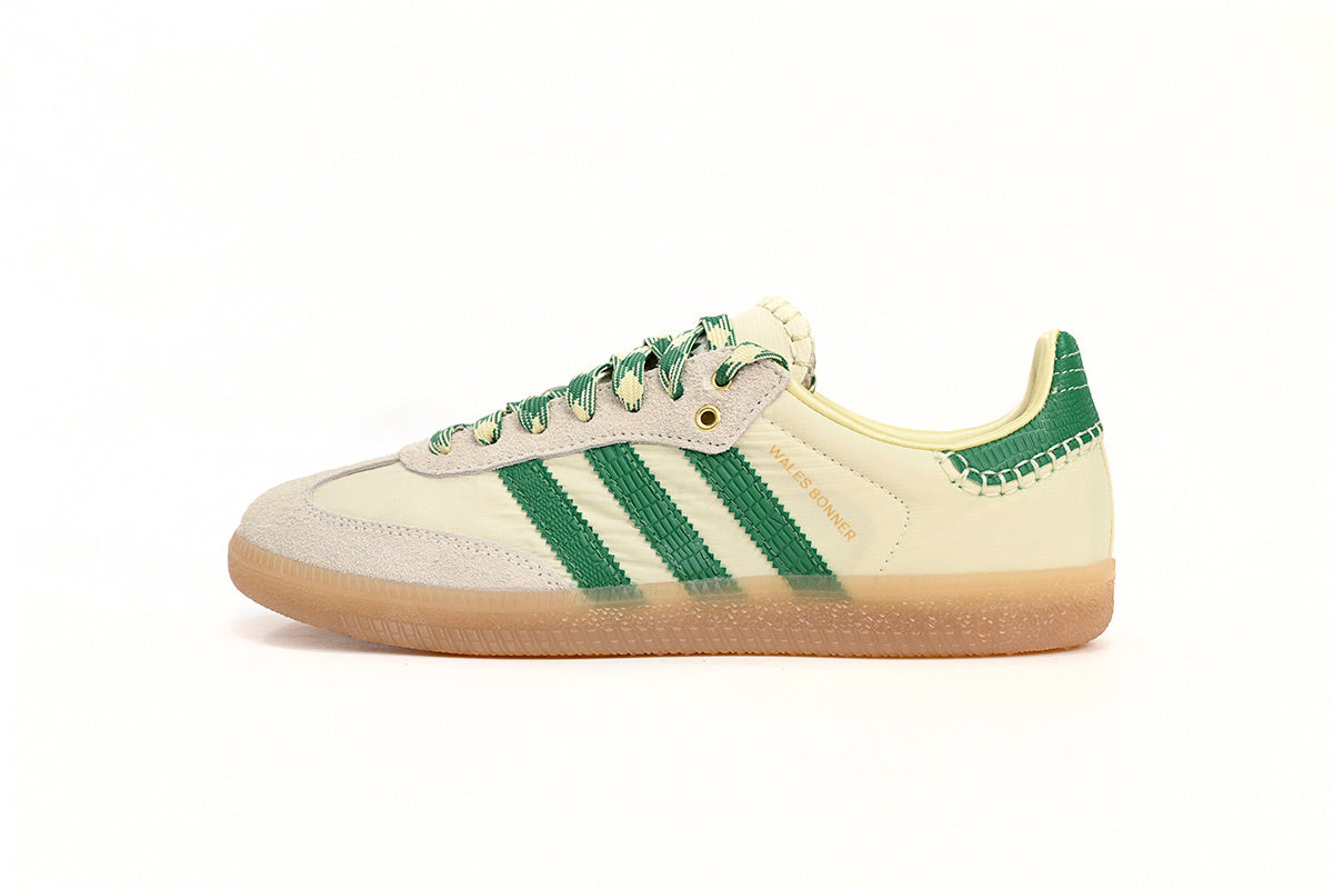 Adidas Samba Wales Bonner Cream Green Gum Men & Women Casual Sneakers