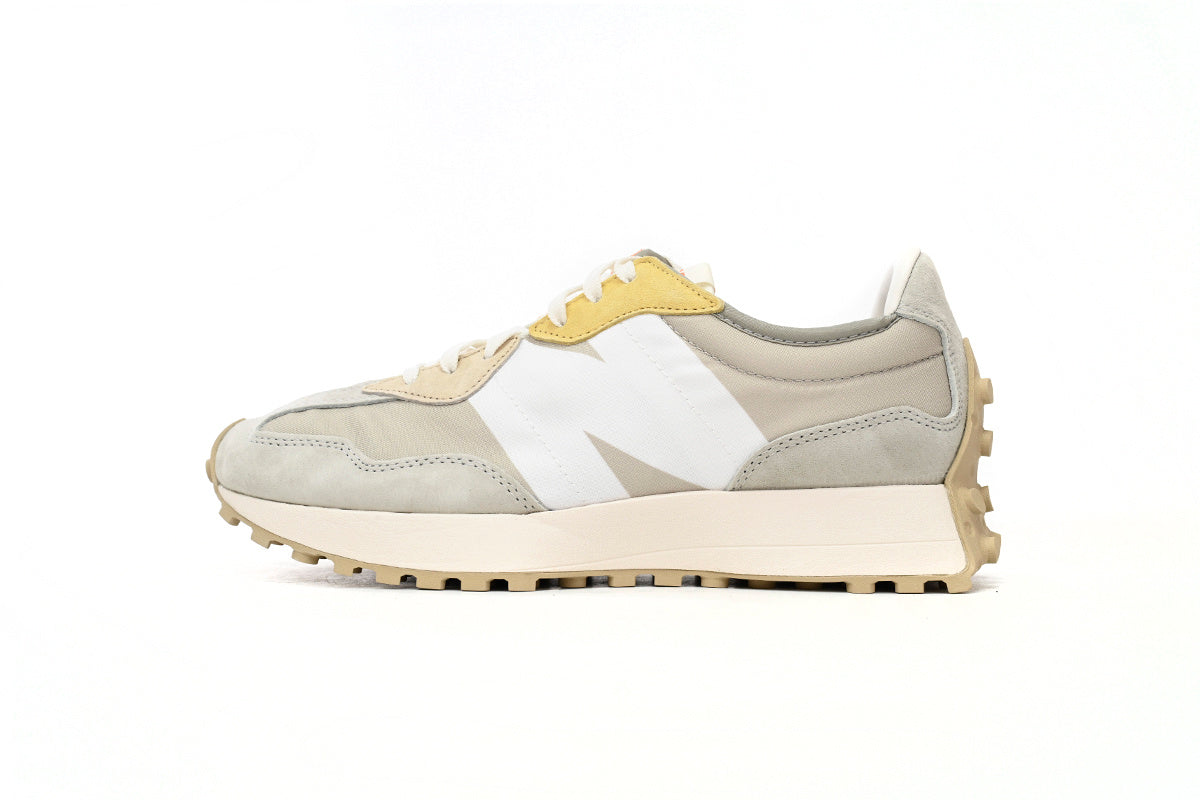 New Balance 327 Grey White Mustard Yellow Gum