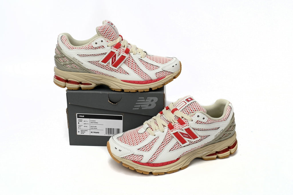 New Balance 1906R White Red Mesh Sneakers
