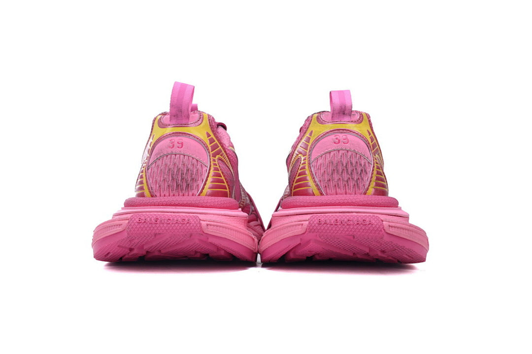 Balenciaga 3XL Sneakers Pink Yellow Mesh Chunky Running Shoes