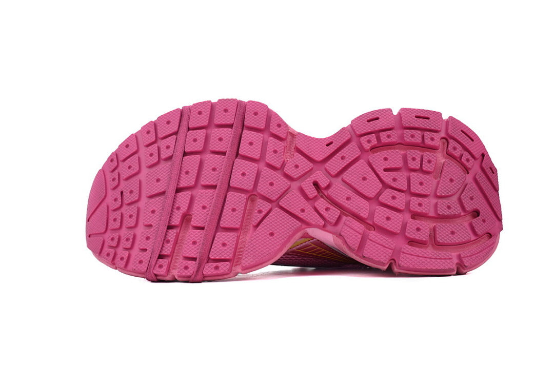 Balenciaga 3XL Sneakers Pink Yellow Mesh Chunky Running Shoes