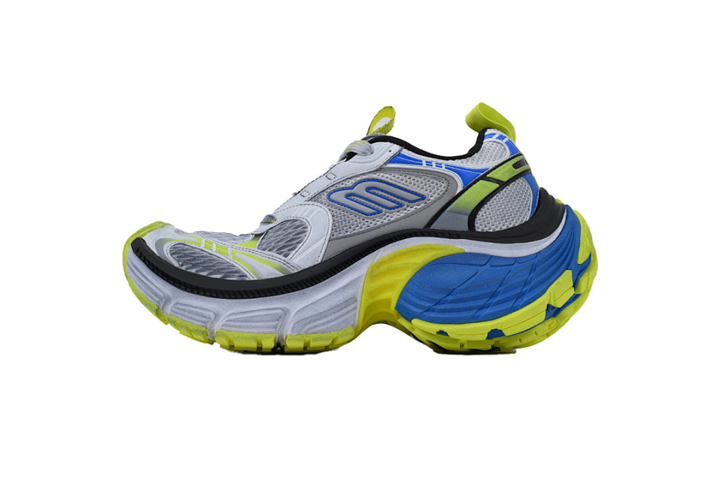 Balenciaga 10XL White Grey Blue Lime Green Chunky Sneakers